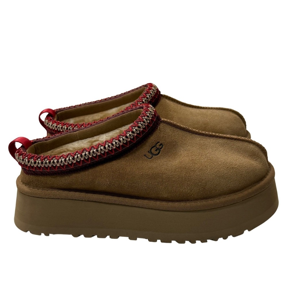 UGG Tazz II Platform Slipper NEW Women 7 Chestnut - Picture 3 of 14